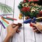120pcs Colored Glue Sticks - 0.28" x 3.9", Mini Size Melt Hot Glue Sticks in 24 Colors, 60pcs Colored + 60pcs Glitter, Multipurpose for Art Craft Project, General Repair, Bonding, Sealing